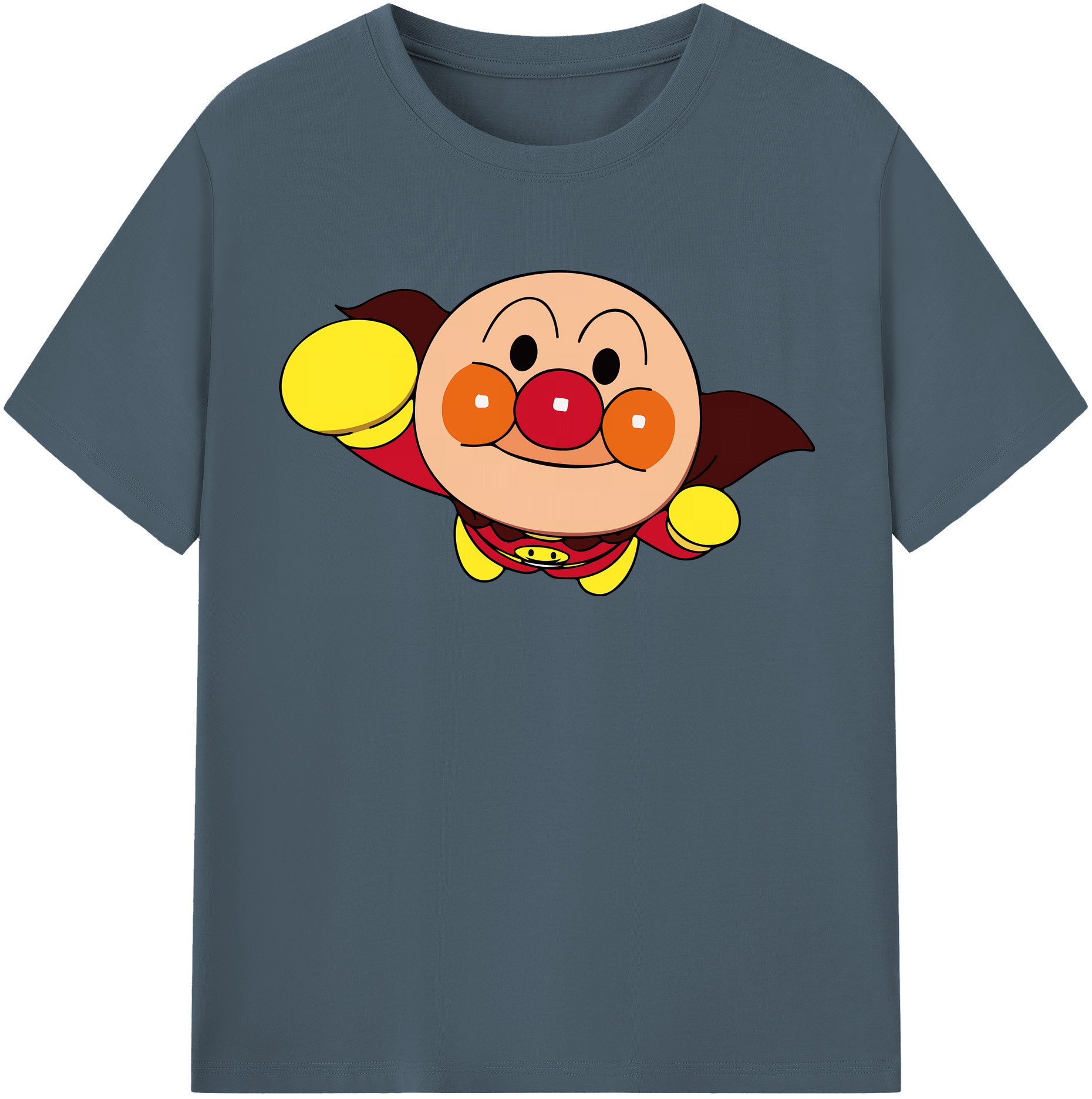 （画像用） アンパンマン Anpanman 綿100％半袖Tシャツ（フロントプリント）